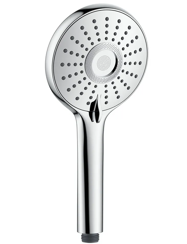 Gwair Cawod Llaw Chrome Tri Swyddogaethau